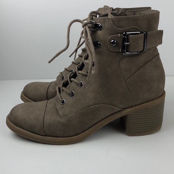G by Guess Glassy Brown Heeled Ankle Boots 9 - Picture 5 of 8